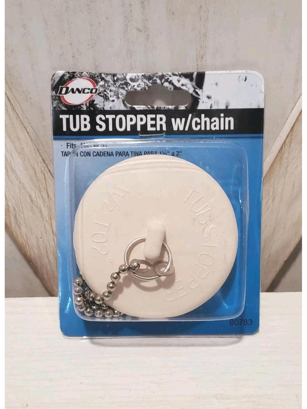 DANCO Universal Tub Stopper with Chain -    1 - 1.5 In.